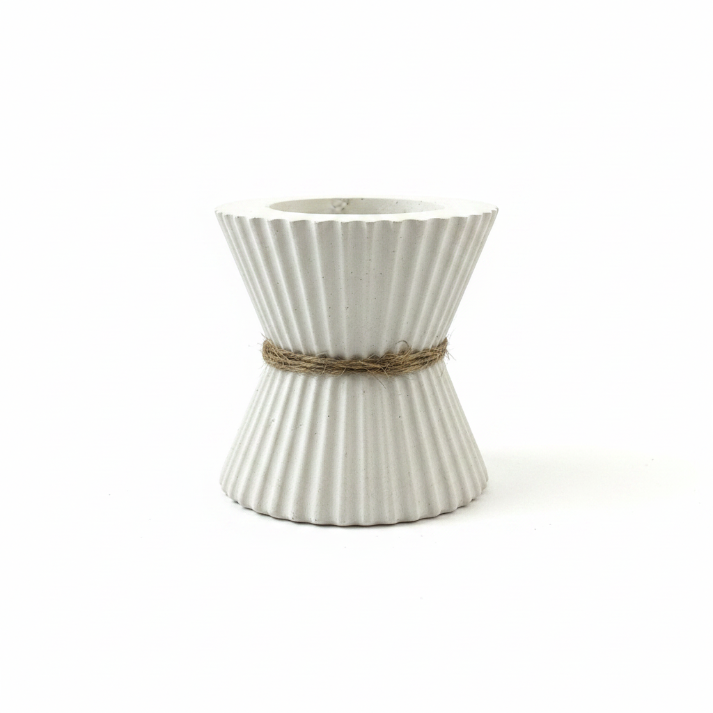 Bougeoir sans bougie fond blanc